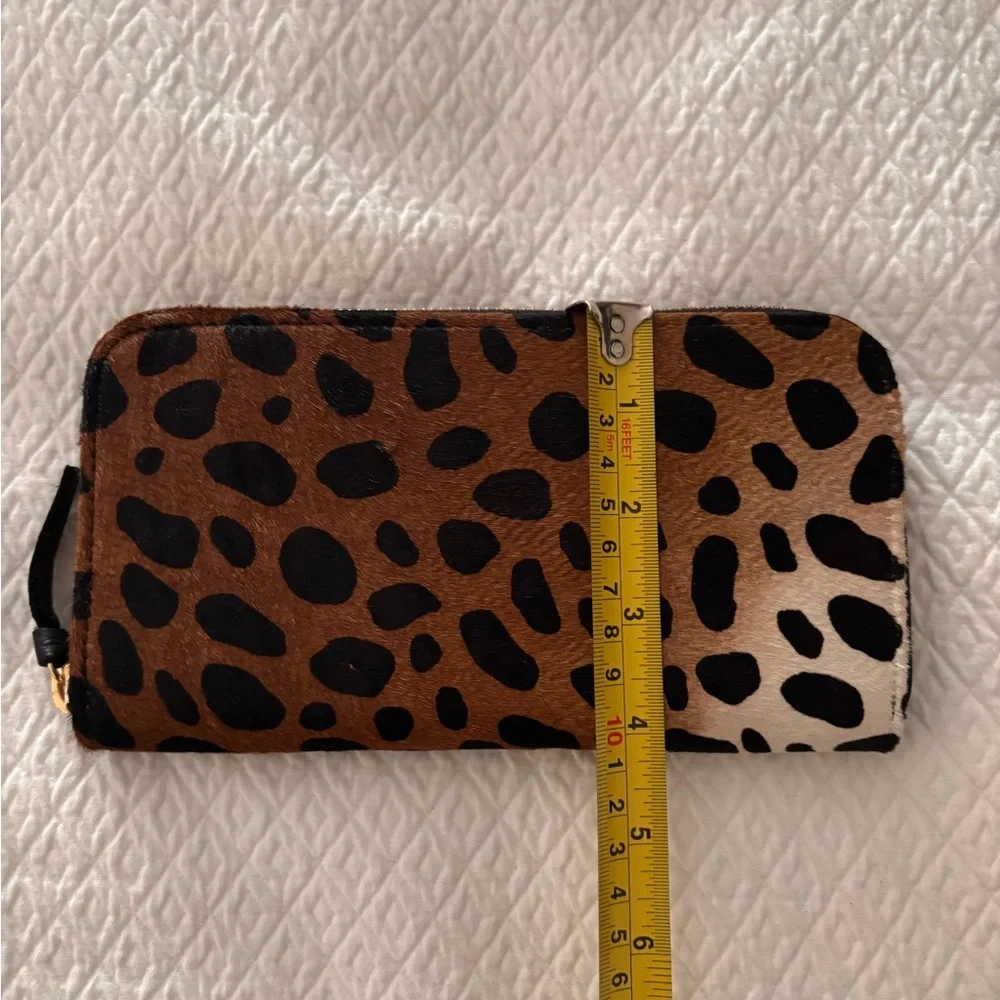 NWOT Faux Leopard Fur Wallet